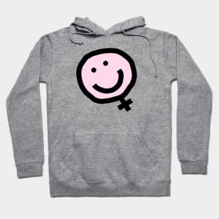 Minimal Feminism Female Smile Hoodie